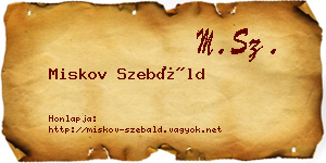 Miskov Szebáld névjegykártya
